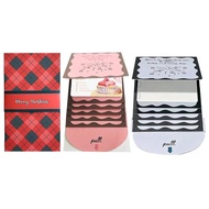 Handmade Waterfall Christmas Card Book, DIY Pull Tab Greeting Card With Envelopes, Holds 4 Gift E6S0