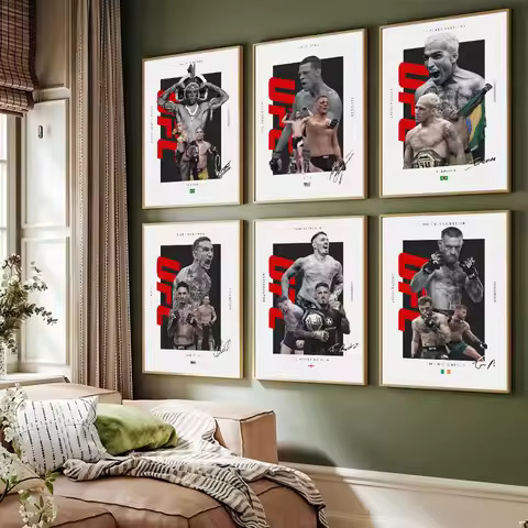 1PC U-Ultimate Fighting Championship UFC Poster Canvas Print Home Living Room Bedroom Entrance Bar C