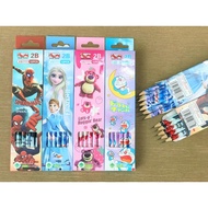 [BUY MORE SUPER CHEAP] Box of 12 Pencils VS7777 / VS-7777 with Cute Cartoon Print
