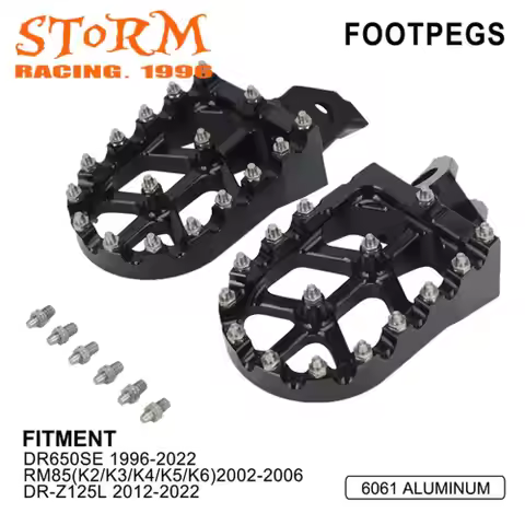 Motorcycle Motocross Foot Pegs For Suzuki DR650SE 1996-2022 RM85（K2/K3/K4/K5/K6）2002-2006 DRZ125L 20