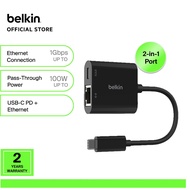 Belkin Connect USB-C to Ethernet + Charge Adapter 100W