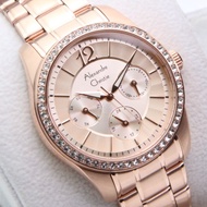 2645 Full Rosegold - Jam Alexandre Christie Wanita Terbaru 2024 Ori