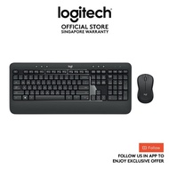 Logitech MK540 Advanced Wireless Keyboard and Mouse Combo, Plug And Play, Contoured Comfort Mouse, P
