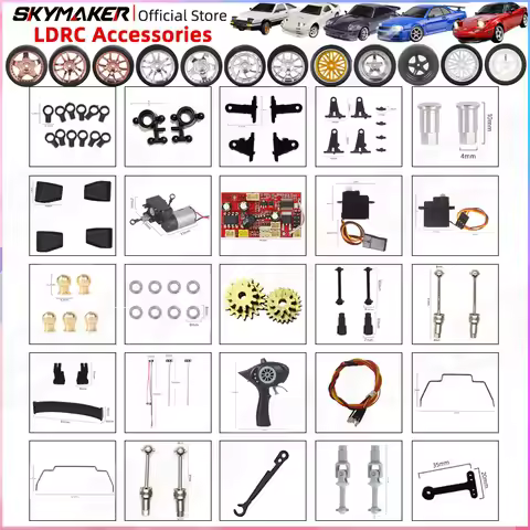 LDRC 1:18 A86 LD1801 LD1802 LD1803 LD1804 LD1899 DIY Accessories Original Parts Metal Upgrade Part D