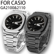 Metal Case Modification Kit For Casioak GA-2100 Stainless Steel Watchband G-Shock GA-2110 DIY Tali J