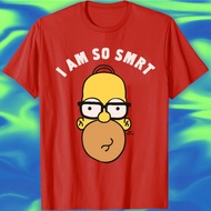 Makeyoushine X Generation90 Homer The Simpson I Am So SMRT T-Shirt – Men's Retro 90s Shirt Unisex Co