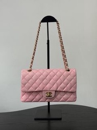 90%New二手Chanel classic flap pink shoulder bag 中古 vintage 香奈兒經典cf雙翻蓋單肩包