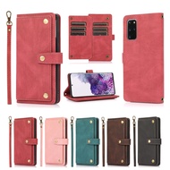 Bags Casing Samsung Galaxy Note20 S20 Ultra S20 Plus S20+ S20 FE 5G Note10 Pro Note10+ Note9  A10 M10 Luxury PU Leather Flip Stand Wallet Case Card Cover