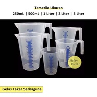 Green Lieaf Plastic Measuring Cup 1 Liter 2L 3L 5L Flour Liter Measuring Cup/