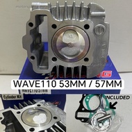 WAVE110 DASH110 /WAVE110 FI DASH110 FI BLOCK RACING KING DRAG 53MM 56MM ESPADA TAIKOM LEO FURIOUS on