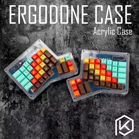 Layered Acrylic Case for ergodone custom keyboard ergo case Ergonomic Keyboard Kit acrylic plate for