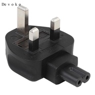 [Devoko] UK 3 Prong Male to IEC 320 C7 Female Power Plug Adapter Male to Female