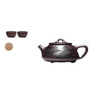 Lavender Clay Teapot Handmade Yixing Zisha Stone Pot Tea Set Large Capacity Home Brewing