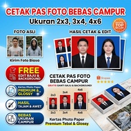 Print Passport Photos Mixedbebass Size 2x3 3x4 4x6 FREE Edit Clothes & Background Premium Thick Phot