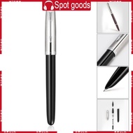 WIN Jinhao- 86 Classic Style Silver Clip Fountain Pen 0 38mm Nib Ink Pens Silver Cap