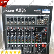 Mixer Ashley AX8N Original Ashley 8 Channel USB Bluetooth Digital Effect Reverb 99dsp (32bit) Mixer 8 Channel