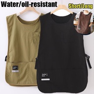 Waterproof Anti Dirty Sleeved Apron Nylon Vest Style Breathable Sleeved Apron Multipurpose Kitchen/ 