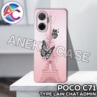 AC50/Case poco C71/GIRL'S Motif/softcase poco C71/casing poco C71/silicone poco C71