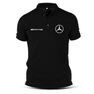AMG POLO Mercedes Benz T-Shirt Pure Cotton Shirt Moisture Wicking Car Racing T Group Suit Printing P