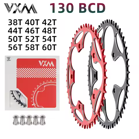 VXM Super Strong Road Bicycle Narrow Wide Sprocket 130BCD 38T-60T,Used for Shimano 5700 6700 Crank S
