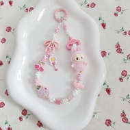 DIY Mini Labubu Sugar Gum Shrink Version Cute Granules Mobile Phone Packaging Chain Handmade