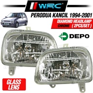 Depo Perodua Kancil 1994 - 2001 Diamond Headlamp ( Chrome )