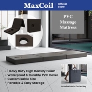 MaxCoil Margo Foldable PVC Massage Mattress (Extra Firm/Waterproof/Heavy Duty)