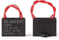 1.8uF CBB61 Run Capacitor AC 450V/370V/250V/100V 50/60Hz Replacement Capacitor for Ceiling Fan, Air