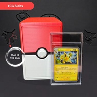 Pokemon Pokeball TCG Storage box graded card Slab | PSA CGC Slab TCG Box