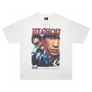 Jay JAY Chou Printed vtg Short Sleeve Men Women Summer Street Wear Hip Hop Street Loose t-Shirt 512