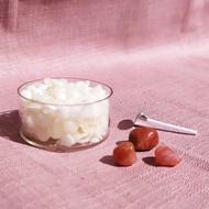 【手作材料包】紅瑪瑙 - 天然大豆香氛圓形蠟燭