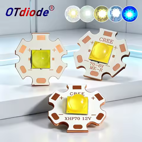 XHP70 LED High Power 7070 XHP70.2 XHP70.3 20W 40W DC3V/6V/12V Cold Neutral Warm White Chip Searchlig