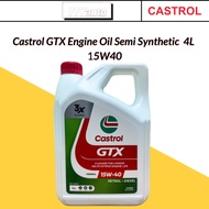 2024 NEW PACKING CASTROL GTX 15W40 SN MINERAL ENGINE OIL 4L WITH OIL FILTER #CASTROL 15W40