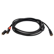 DBM.HOME-RCA Y Adapter Cable Subwoofer Y Cable 1X RCA to 2X RAC Audio Cable 1 Rca to 2 Rca Power Amp