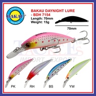 70mm / 15g Bakau Daynight Lure BDH 7154 Artificial Fishing Lure Gewang Ikan