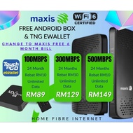 Maxis Home Fibre Free Android TV Box + TnGeWallet