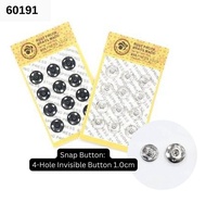 Snap Button:  invisible button 1.0cm/2.3cm