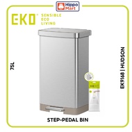 EKO Dustbin | HUDSON | EK9168 | 75L | Trash Bin | Waste Bin | Pedal Bin | Soft Closing