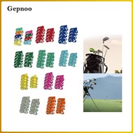 Gepnoo 9 Piece Golf Iron Cover Set Golf Clubs Club Head Covers Gift Club Covers with