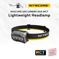 NITECORE HA23 UHE MCT 600lm ORIGINAL Lightweight LED Headlamp Outdoor Camping | Name Engraving