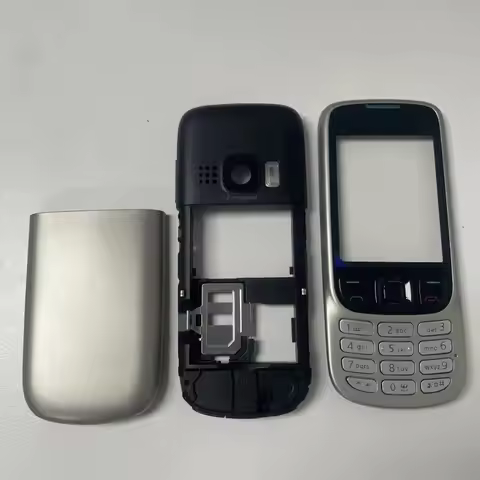 Full Phone Housing For Nokia 6303C 6303i 6303 housing Cover Case Repair Parts with English Keypad