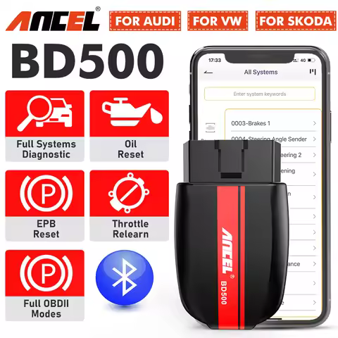 ANCEL BD500 OBD2 Code Reader Full System Auto Scan Tool Oil Reset EPB Reset Throttle Relearn Diagnos