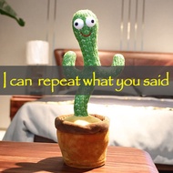 Cute Talking Toy Dancing Cactus Doll Talking Recording Repeating Toy Cactus Toy Kids Educational Toy Dancing Cactus Repeating Talking Cactus