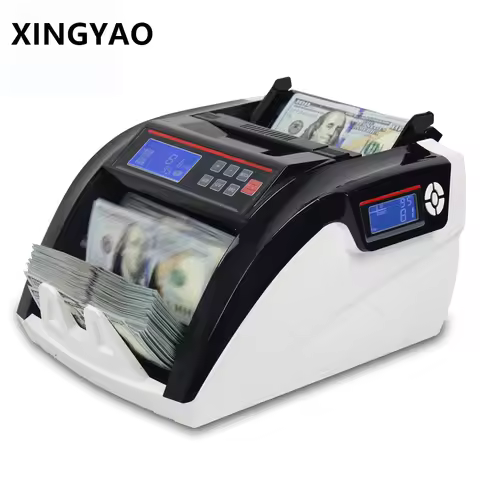 XINGYAO 5800D UV/3MG LCD Display With 3 Magnet Multi-Currencies Counter Machine Cash Money Counting