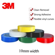 10mm Width 3M 471 Strong Vinyl Tape,Single Adhesive Color Strip for Lane Safety Markings, Sealing, S