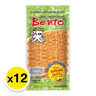 (พร้อมส่งขนมอร่อย ราคาถูก) Bento เบนโตะ ปลาหมึกอบทรงเครื่อง 4 กรัม 12ซอง จัดจ้าน เผ็ด อร่อย แซ่บ กลิ