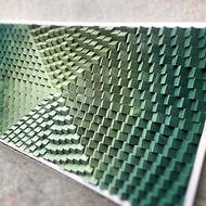 3D Acoustic Panel - Wood Wall Art - Music Room - Emerald Pine Reseda Pale Green