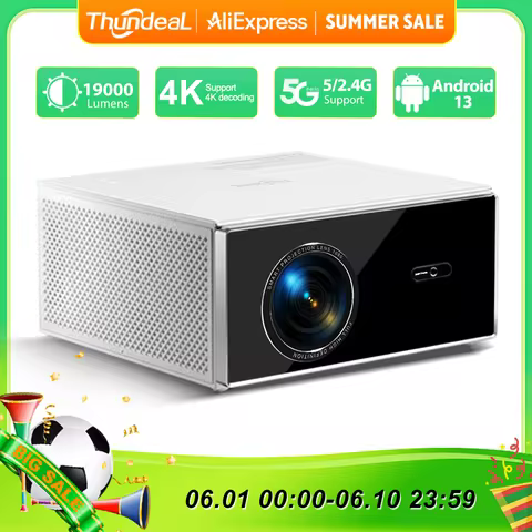 ThundeaL 2K 4K Full HD 1080P Projector TDA7W 32G Android WiFi Home Theater TDA7 Beam Projector Outdo