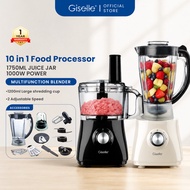 Giselle 10-In-1 Food Processor & Blender (1000W) | Meat Grinder | Chopper | Ice Crusher | KEA0225BK/