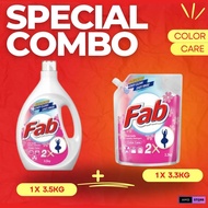 PEK KOMBO ISTIMEWA FAB LOW SUD Laundry Detergent 3.5KG+3.3KG REFILL PACK - Color Care 2X Freshness a